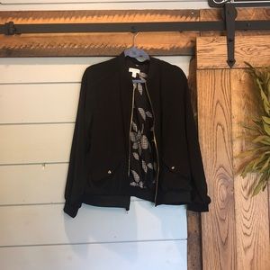 Size large worn once Susan graver bomber jacket